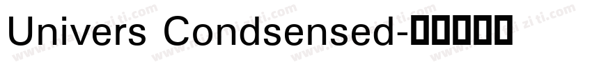 Univers Condsensed字体转换